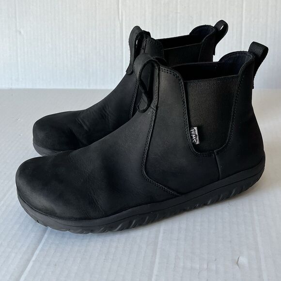 LEMS Waterproof Barefoot Chelsea Boots Zero Drop Lightweight M 13 W 14.5 Black - Picture 1 of 15